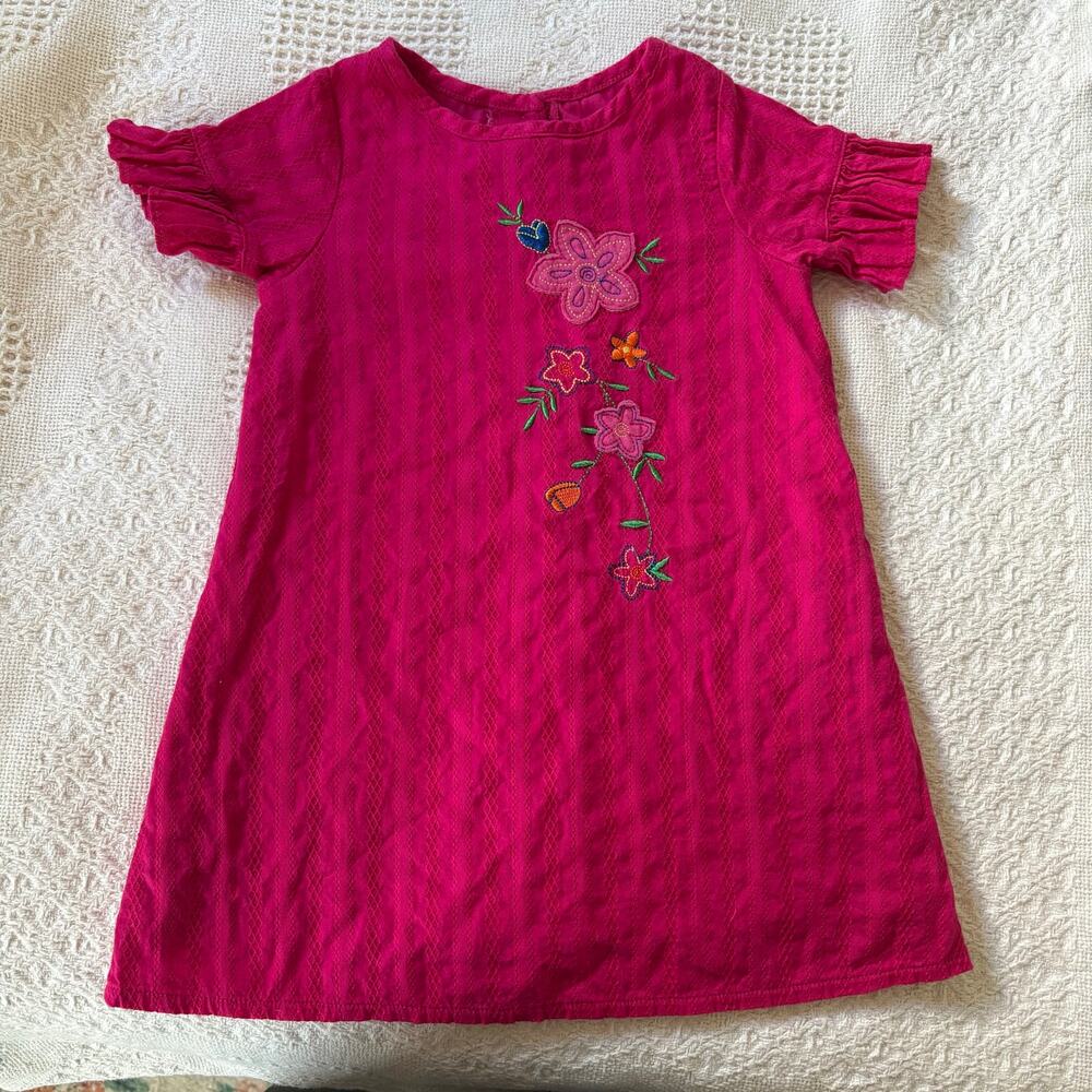 Hot Pink Floral Girls Dress size 2T